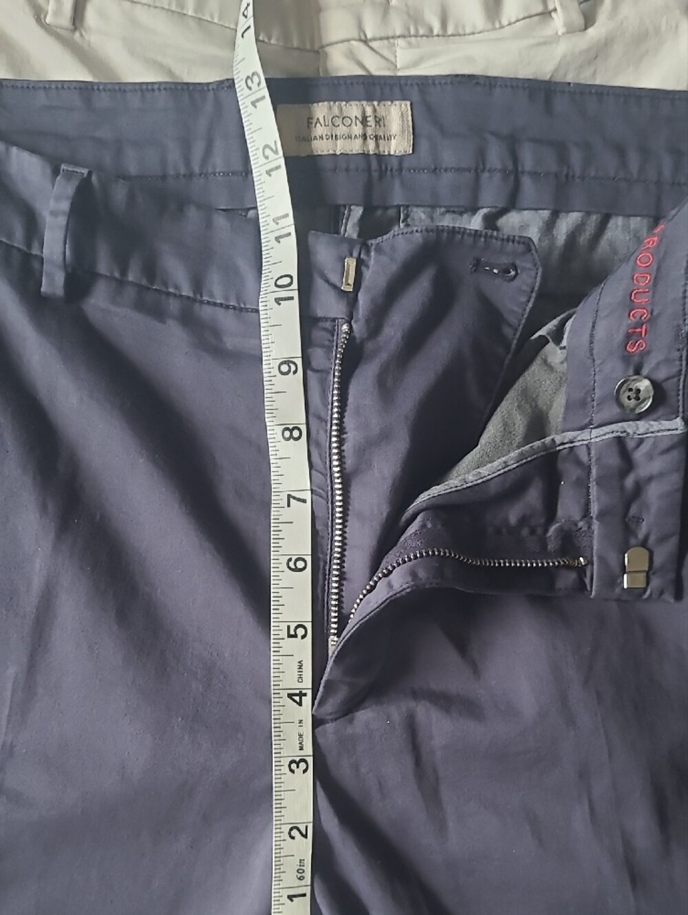 Set of 2 Straight-Fit Chino Pants. Light Gray & Navy Both 38X32. NWT. - Picture 5 of 16